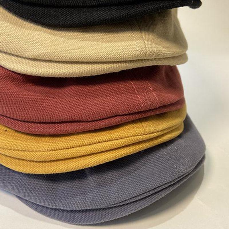 Original Retro Earth Cool Japanese Washed Adjustable Forward Hat Reverse Beret British Tide Brand Male Painter Hat