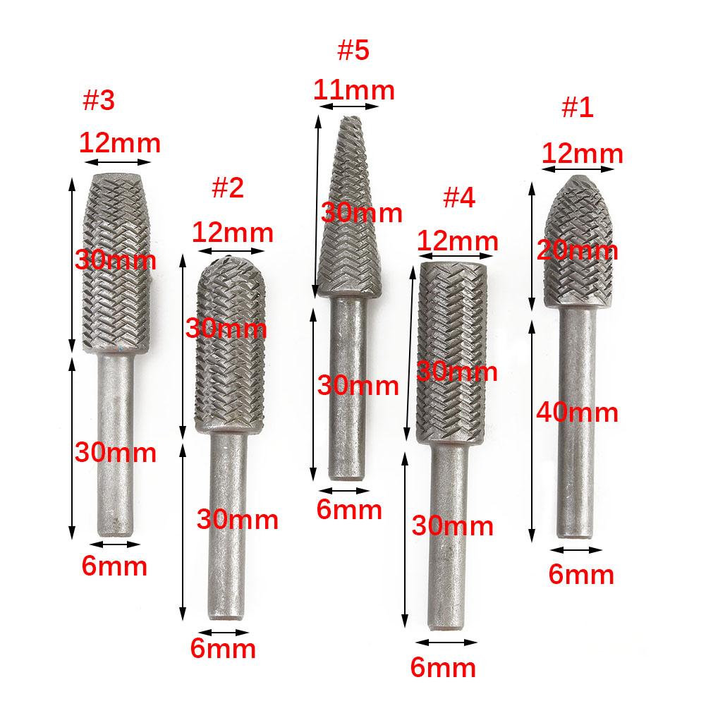 5 Pcs Rotary Rasp For Use In Milling Shaping Of Steel