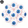 10pcs Terrifying Blood Eye Inflatable Aluminum Foil Balloon 5 Colors Eye Balloon Happy Halloween Party Decoration Supplies Gifts