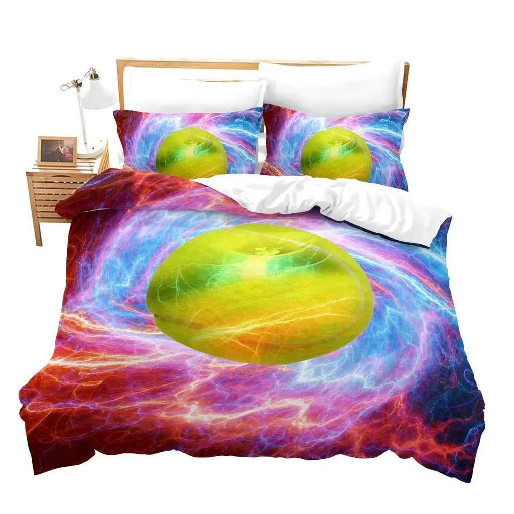 Комплект пододеяльника для теннисного мяча размера кинг/квин, Постельное белье на спортивную тематику для детей, мальчиков, взрослых, Современный декор для спальни, пододеяльник