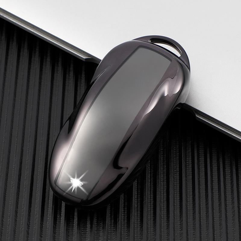 Прозрачный мягкий резиновый чехол для ключа для Tesla Model 3/Y