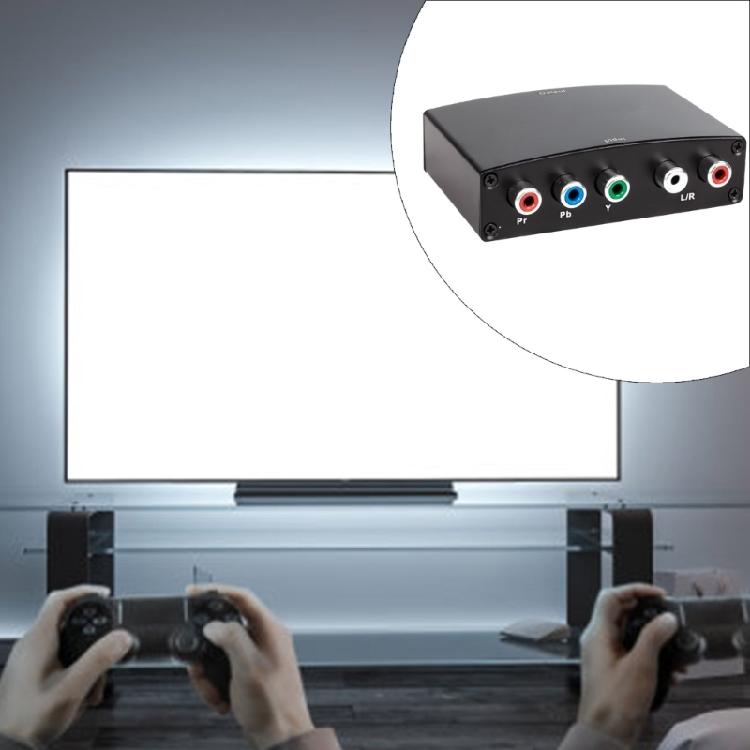 Конвертер HDTV в компонентное видео и звук Поддержка 480P 720P 1080i Вход Компонентный конвертер для проектора, консоли