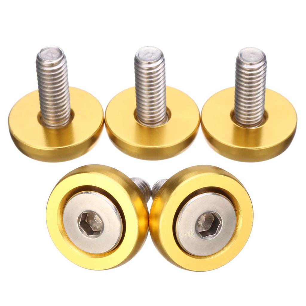 20 шт. M6x15 мм CNC алюминиевый автомобильный стайлинг универсальные наклейки на бампер пароль для комплекта для наряда на болты с шайбами на крыльях моторного отсека