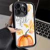 Чехол для телефона iPhone 17 Air 16E 15 16 Pro Max Тыква Счастливая Осень Осенний Чехол 14 Plus 13 12 Mini Мягкий Силиконовый Fundas