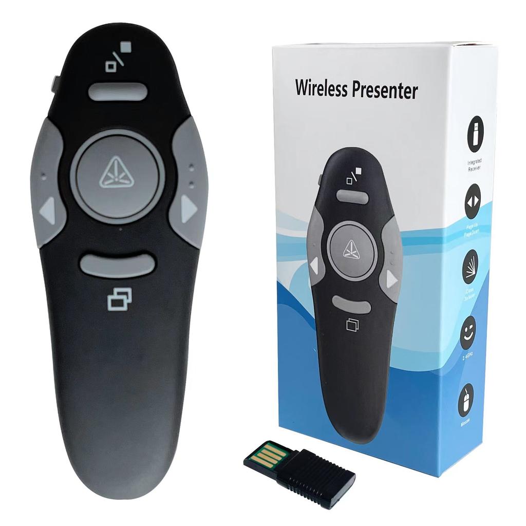 USB Type C Wireless Presenter Remote Clicker for Mac/Windows/Linux, Computer/Laptop, Google Slide/PPT/Keynote