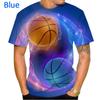 Новая модная баскетбольная футболка с 3D-принтом, персонализированные игры с мячом, мужская/женская толстовка Harajuku, повседневные топы в стиле хип-хоп