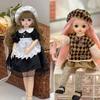 Длинные волосы 30 см BJD кукла с одеждой Привлекательные глаза Принцесса Макияж Шарнирная кукла Девочка Подарок