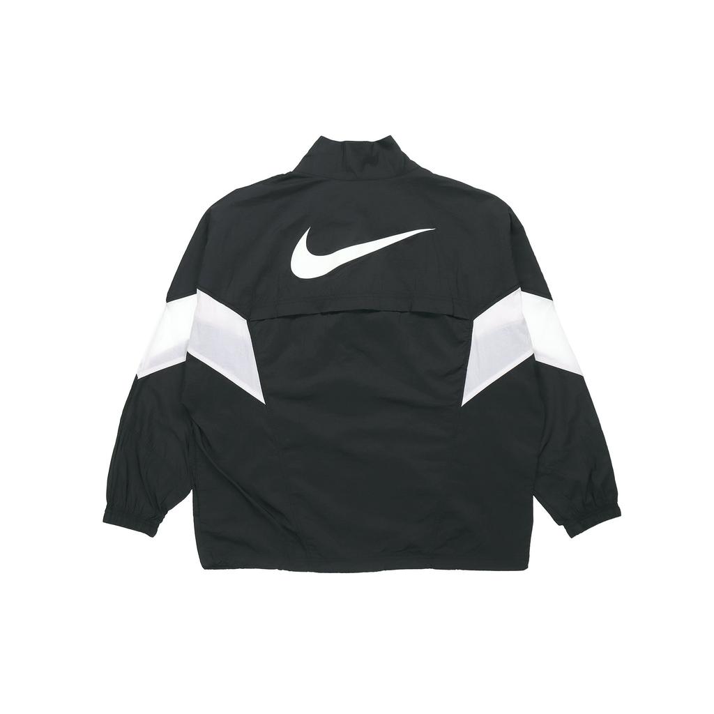 Nike Повседневная спортивная куртка с воротником-стойкой, женская куртка, черно-белая, CN6918-010