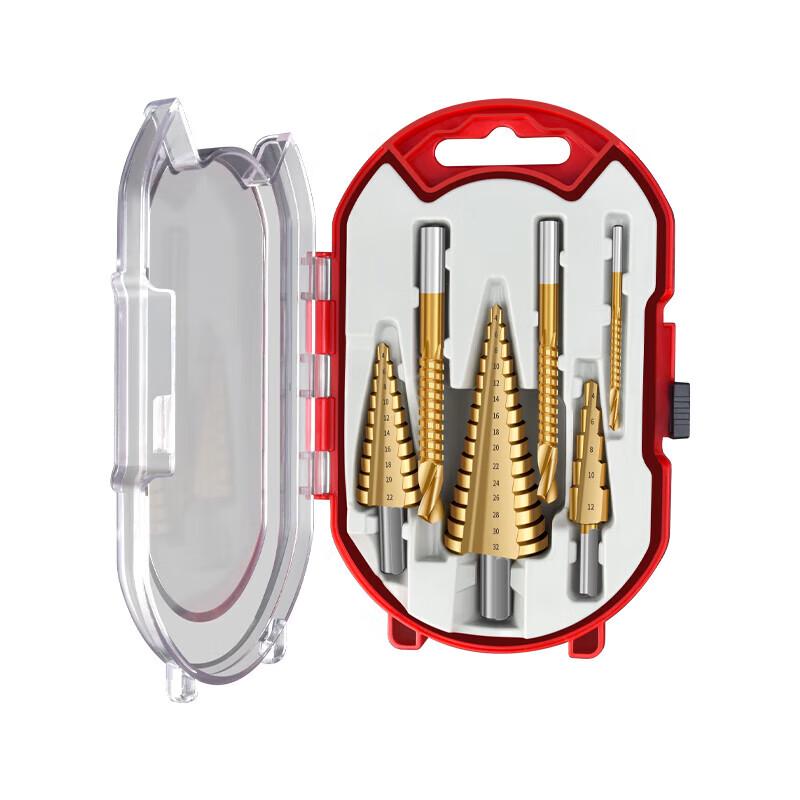 Titanium Plated HSS Step Drill Bit Set