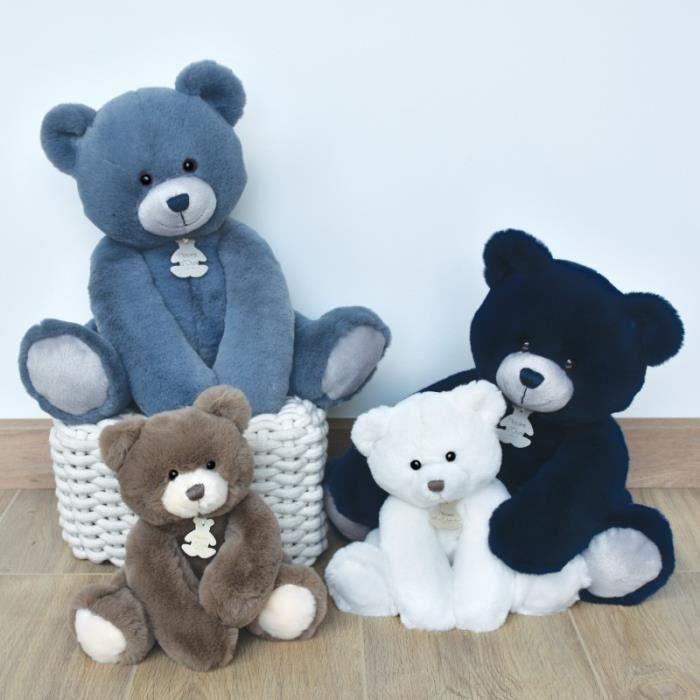 Peluche - HISTOIRE D'OURS - Ours Oscar Blue Jean - 35 cm - Mixte - Douceur exceptionnelle