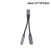 2-в-1 USB-C на 3,5 мм Адаптер для наушников и зарядки PD 60 Вт Кабель для быстрой зарядки Адаптер с разъемом Aux для мобильного телефона Pad