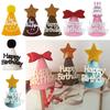 Cute Birthday Crown Hats Cake Ornament Party Decor Cap Happy Birthday Headwear Party Accessories