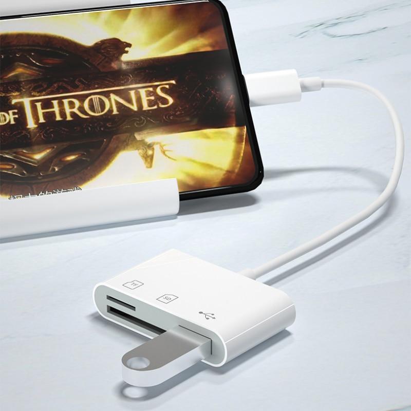 1 шт. адаптер Type-C TF CF SD устройство чтения карт памяти OTG Writer Compact Flash USB-C для Macbook USB Type-C устройство чтения карт