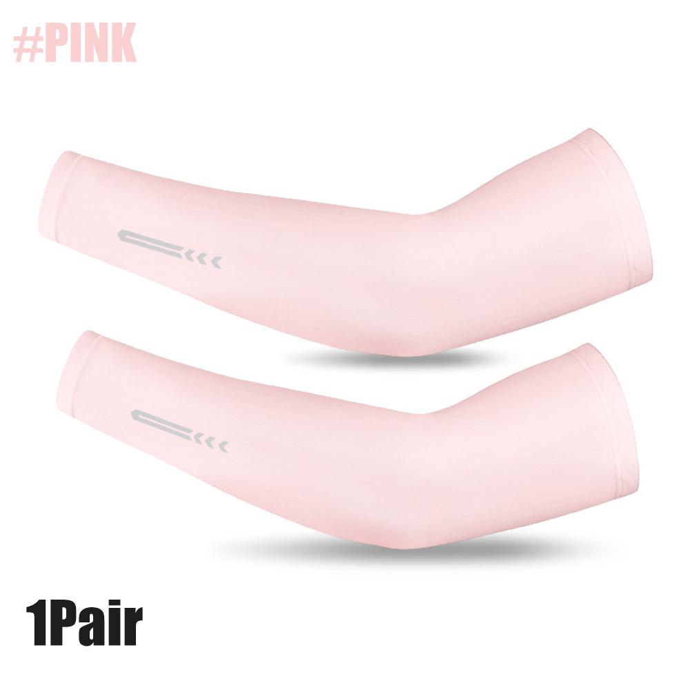 1 пара дышащих налокотников Ice Fabric с защитой от ультрафиолета для бега и охлаждения UPF 50 для фитнеса, баскетбола, спорта, велоспорта и активного отдыха