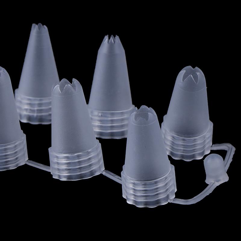 12Pcs/Set Plastic Icing Piping Cream Confectionery Nozzle Tips Cake Decor Tools