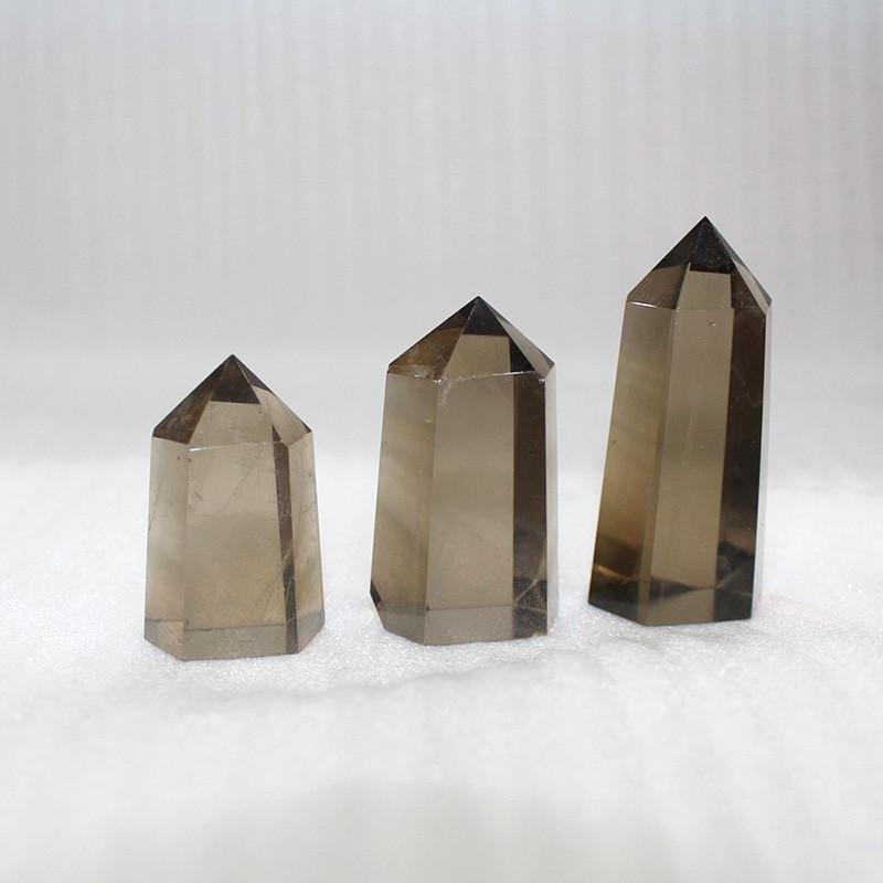 Натуральный дымчатый цитрин кварц обелиск кристалл палочка точка уникальный исцеляющий домашний декор подарок с элегантным дизайном
