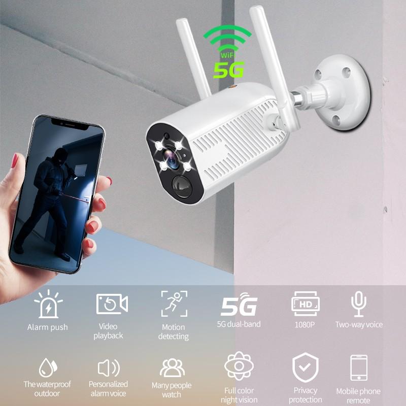 390eyes Wireless IP Camera 4 Lights Infrared Night Vision Automatic Tracking Outdoor Waterproof Security Camera Support Real-Time Voice Intercom
