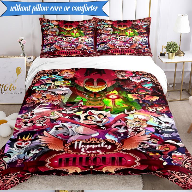 3PCS Fantasy Creatures Hotel Bedding Set,Including 1pc Duvet Cover And 2pcs Pillowcases Perfect for Bedroom, Dormitory, Fan Christmas gift