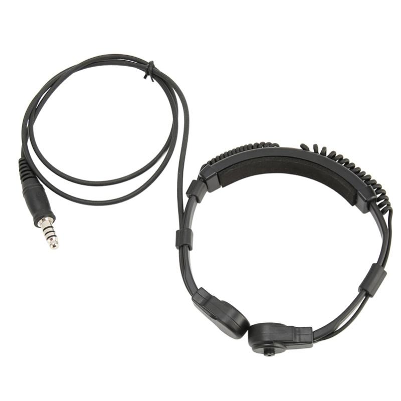 Throat Microphone Headset Telescopic 2 Way Radio Earpiece With U94 PTT For Baofeng UV 5R BF 888S BF F8HP BF F9 UV 82