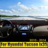 Чехол на приборную панель автомобиля, защитный козырек от солнца, анти-УФ-ковры, нескользящий коврик для Hyundai Tucson ix35 LM 2010 2011 2012 2013 2014