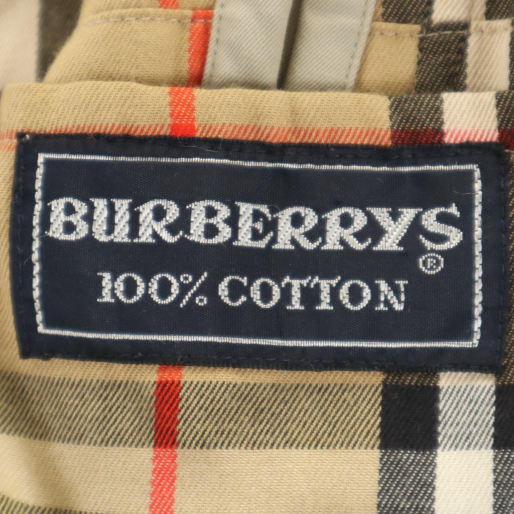 Burberrys 90-е Сделано в Англии Старый плащ с воротником-стойкой 44 Серый Мужской Б/У