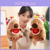 Adorable Christmas Capybara Plush Toy With Soft Short Plush Filling For Kids Gifts