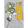 Toy Story Childrens/Kids I'm 9 Buzz Lightyear Heather Birthday Pullover Hoodie