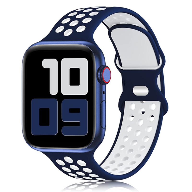 Силиконовый ремешок для Apple Watch Band Ultra2 49 мм Серии 9 8 7 41 мм 45 мм 38 мм 42 мм Спортивный браслет iWatch 7 6 SE 5 4 3 44 мм 40 мм