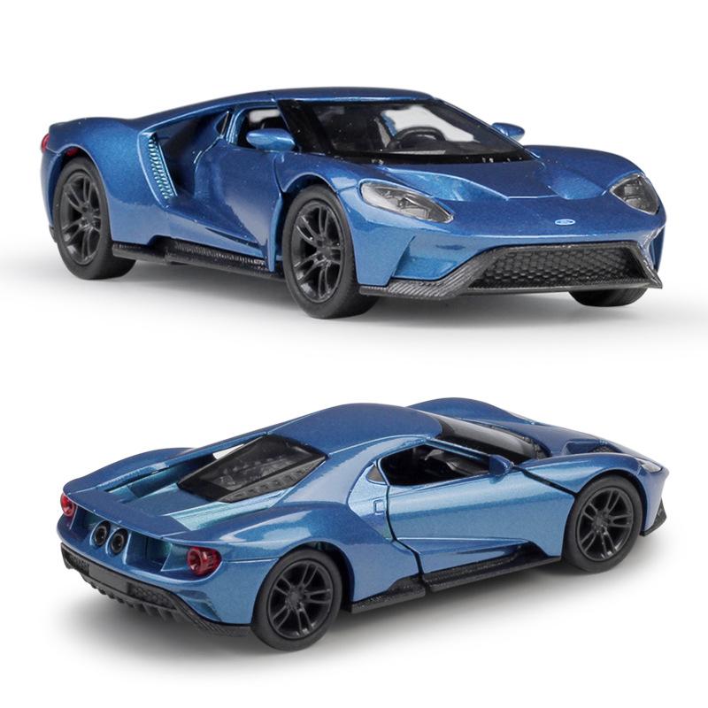1/36 Ford GT гоночный автомобиль игрушечная модель для детей 5'' RMZ City литой сплав миниатюрная модель инерционный механизм коллекция подарок для мальчиков