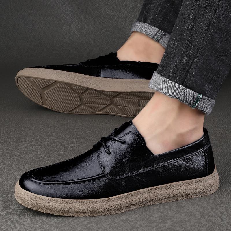Genuine Leather Men Shoes Trend Comfortable Casual Shoes Moccasins Men Flats Shoes