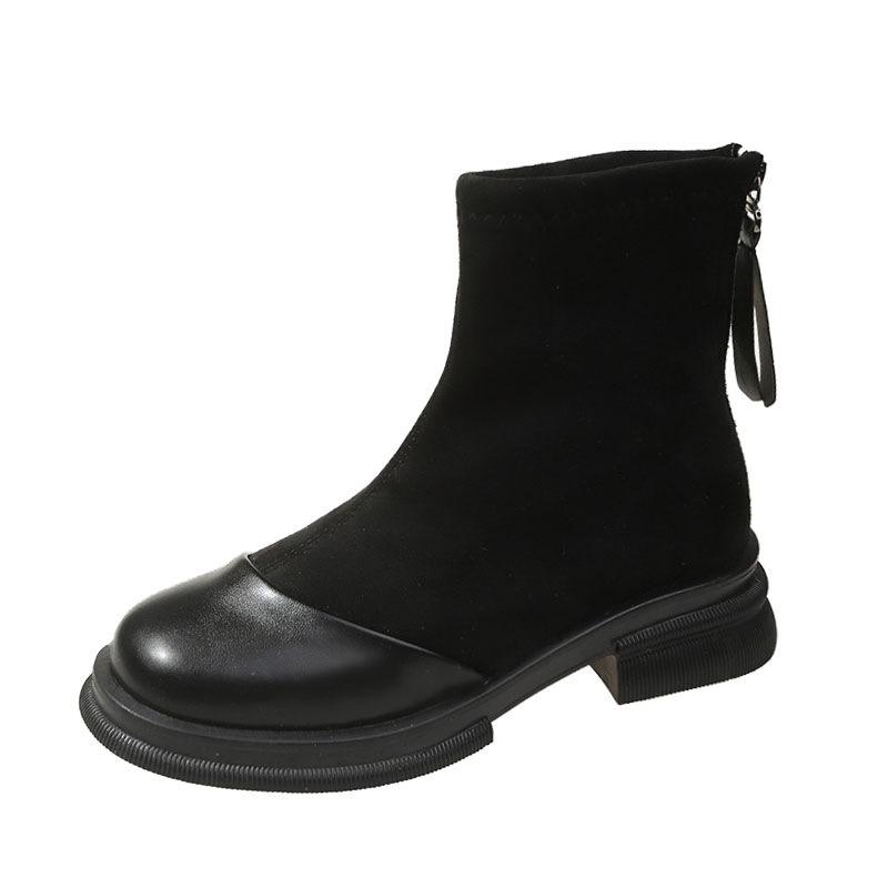 Детские ботинки мартинс осень новые толстый каблук тонкие ботильоны коричневые ботинки на плоской подошве