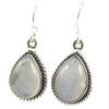 [P7085] - Silver 'Heaven' Moonstone Earrings - 17x13 Mm