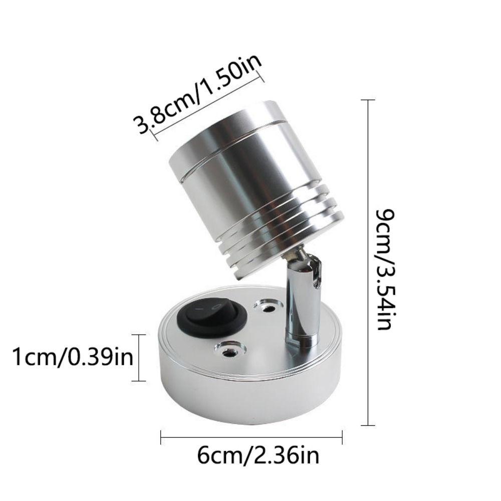 Touch Switch Reading Lamp Wall Mounted Wall Lighting Simple 12 Volt Spotlight  Motorhome