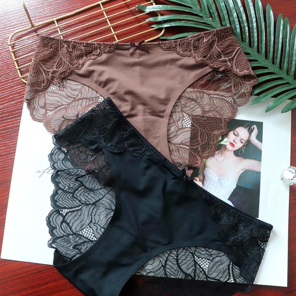 Стильное простое женское сексуальное кружевное нижнее белье без следов, женские трусики, высокоэластичные дышащие женские трусы с низкой талией