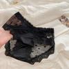 Большой Размер Девочка Лето Кружево Чистый Хочу Махать Точка Сеть Марля Обертывание Бедра Удобные Трусы