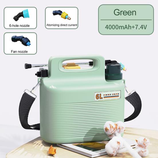 6L Electric Sprayer USB Rechargeable Sprayer with Telescopic Wand 3 Nozzles Battery Powered Portable Water Sprayer for Lawn Garden Yard Care