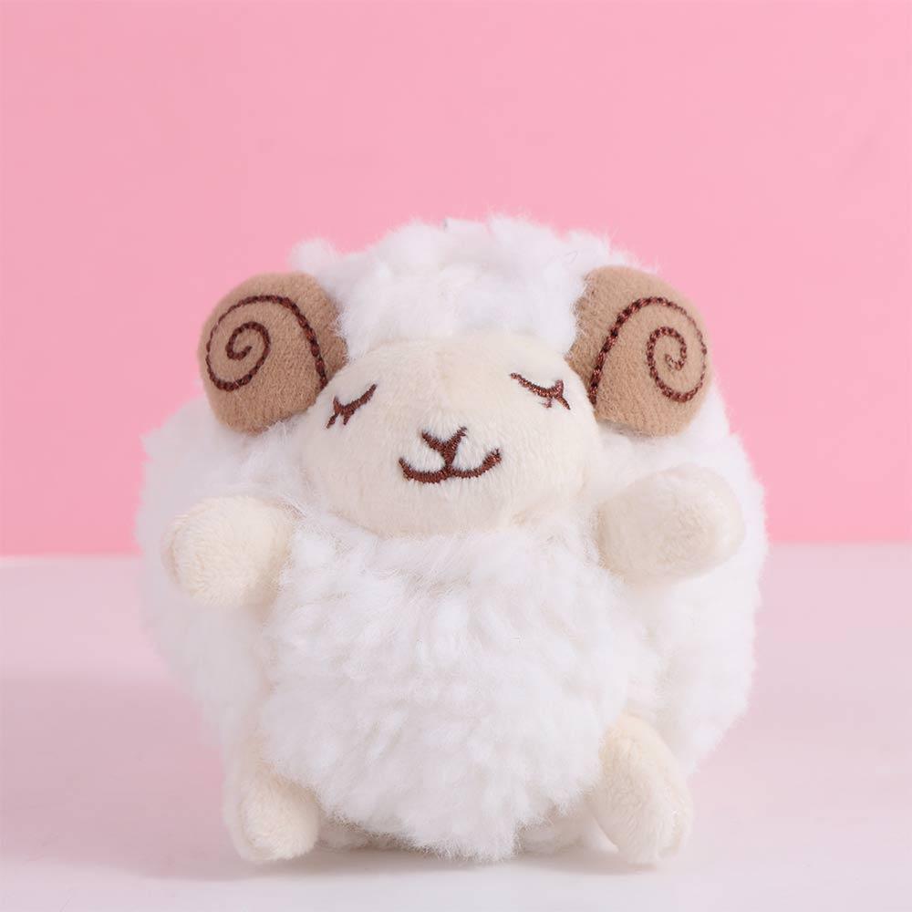 Lamb Mini Sheep Plush Keychain Mini Sheep Soft Lamb Doll Ornament Sheep Plush Pendant  Decoration