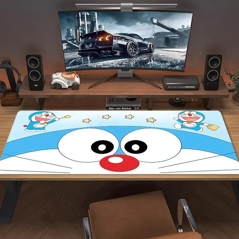 Doraemon3 Print Cushion Non-slip Laptop Tablet Big Mousepad XXL Mat Mini PC Playmat With Lock edge