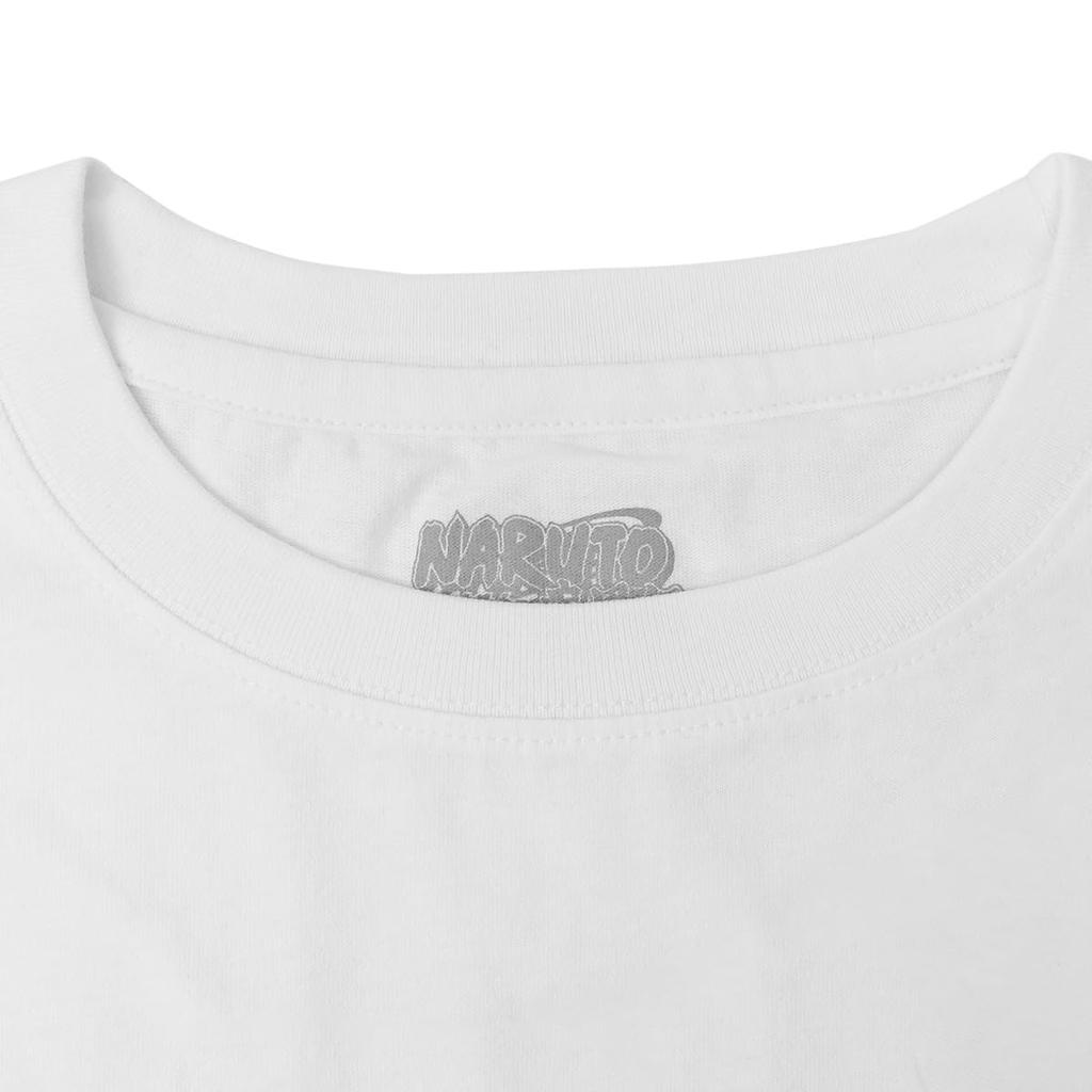 Naruto Casual T-Shirt, Sasuke Shippuden Character Merchandise, Short Sleeve, Plus Sizes, Men's, White