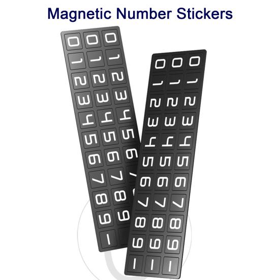 Автомобильная металлическая временная парковочная табличка с магнитным номером, флуоресцентная зеленая наклейка, автопарковочная табличка, скрытая временная парковочная карта