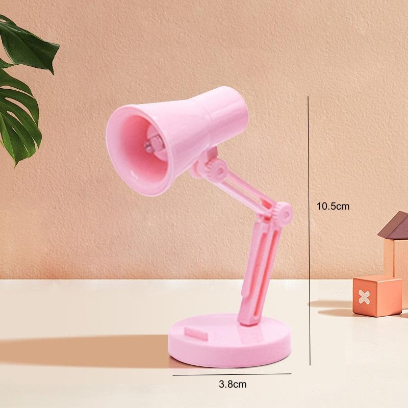 Мини-светодиодный светильник для ночного чтения, складная настольная лампа для общежития, спальни, креативные светильники для изголовья, украшения для дома, лампа для кукольного домика