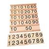 STOBOK Montessori Math Toy, Wooden Segan Board with Colored Beads, Number Learning, 1-99, Educational, 30cm