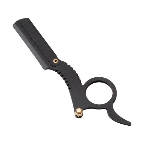 Ручная бритва для парикмахера с прямой головкой, яркий цвет, прочная нержавеющая сталь, антикоррозионная рама для бритвы для бороды