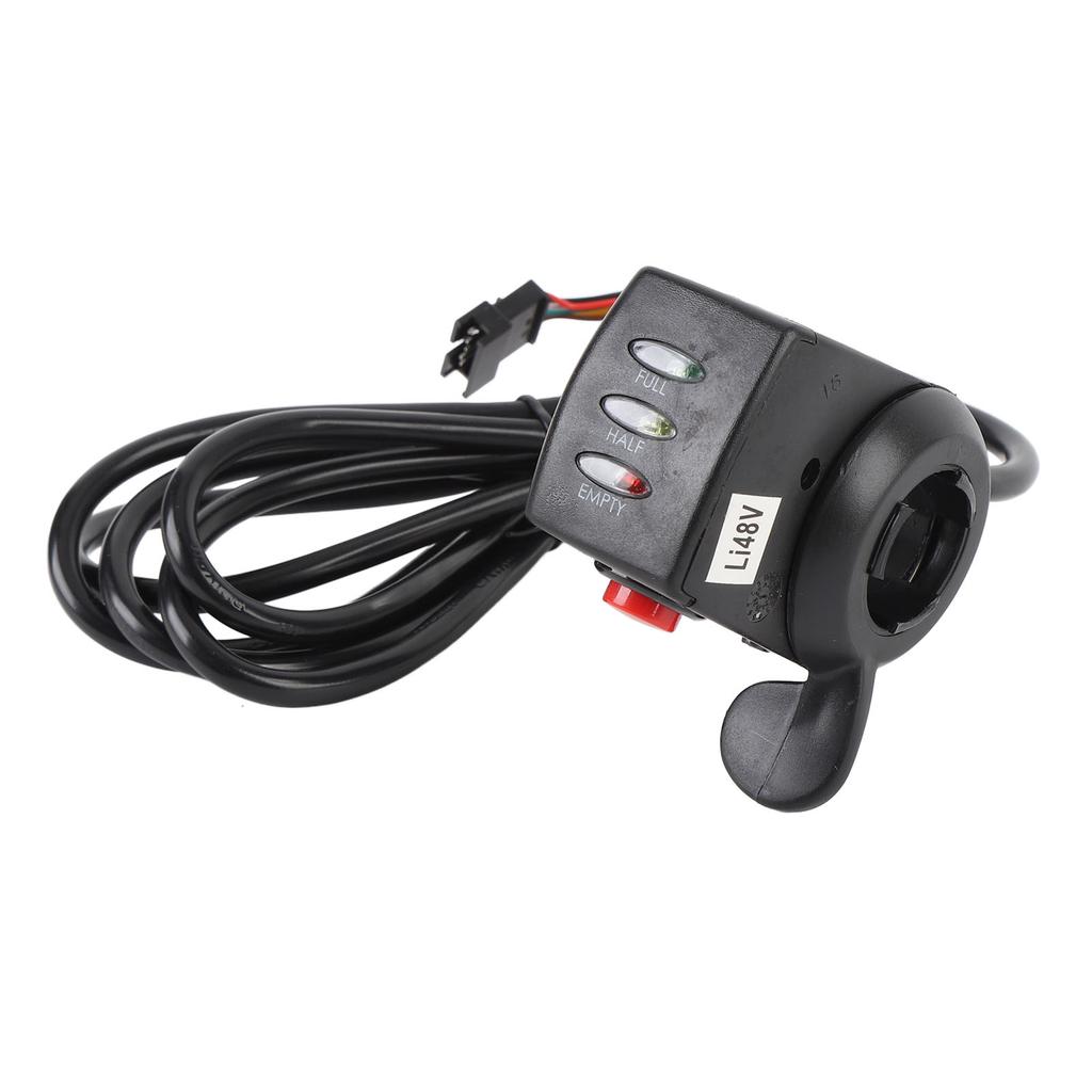 Electric Thumb Throttle Speed Controller 48V 15DX Finger Throttle Accelerator with Power Indicator