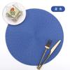38cm European Style Round Woven Mats & Pads, Heat-Resistant and Non-Slip Place Mats for Dining Table, Ideal for Outdoor Picnic