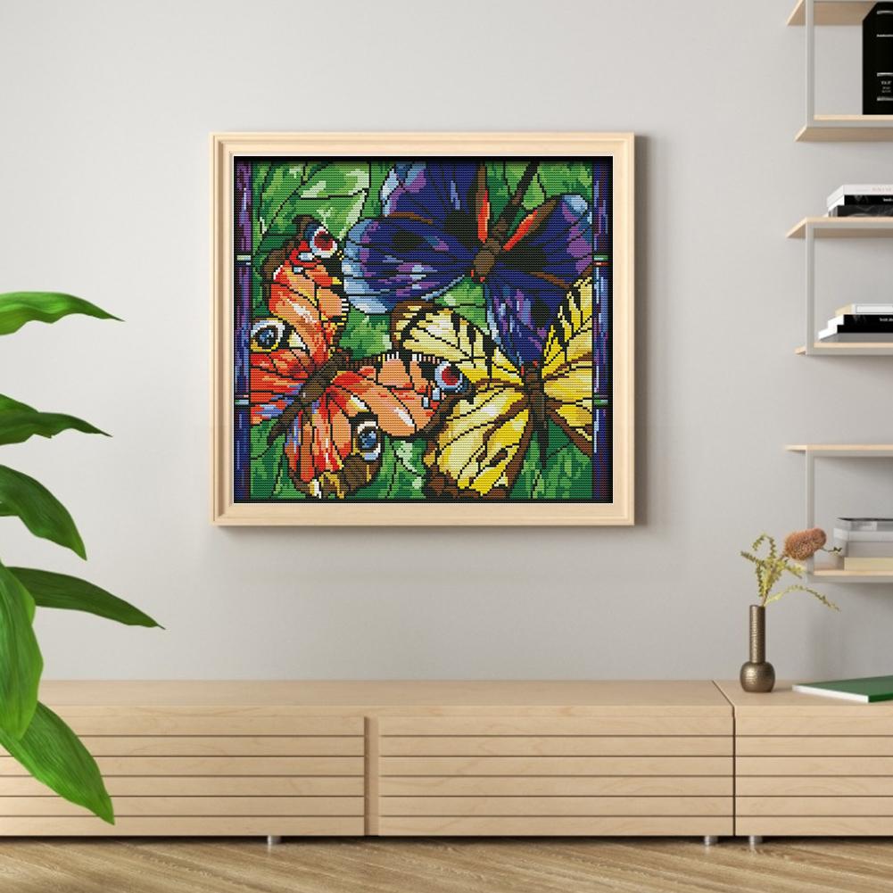 Набор для вышивки крестом «Пейзаж» из эко-хлопка 14CT, полная вышивка, AU