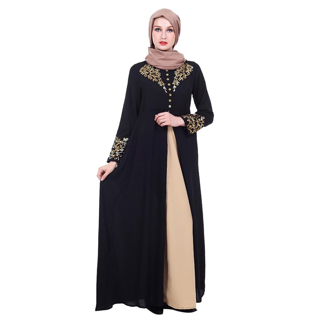 MyBatua Abaya with Hijab Islamic Clothing Maxi Muslim Dress Burqa