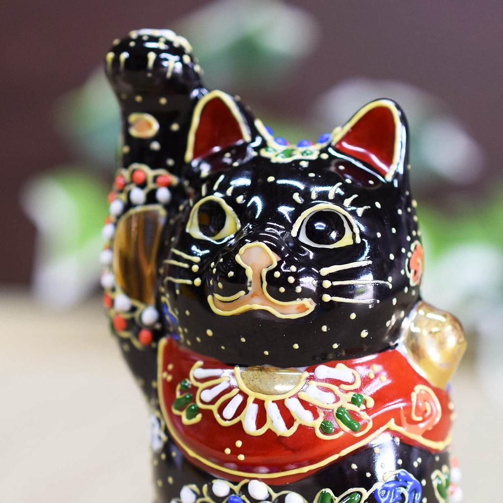 Washa no Kura Стильный орнамент Кутани Украшение Правая рука Счастливый кот Куромори Открытие Празднование Открытие Празднование Подарок на день рождения Подарок