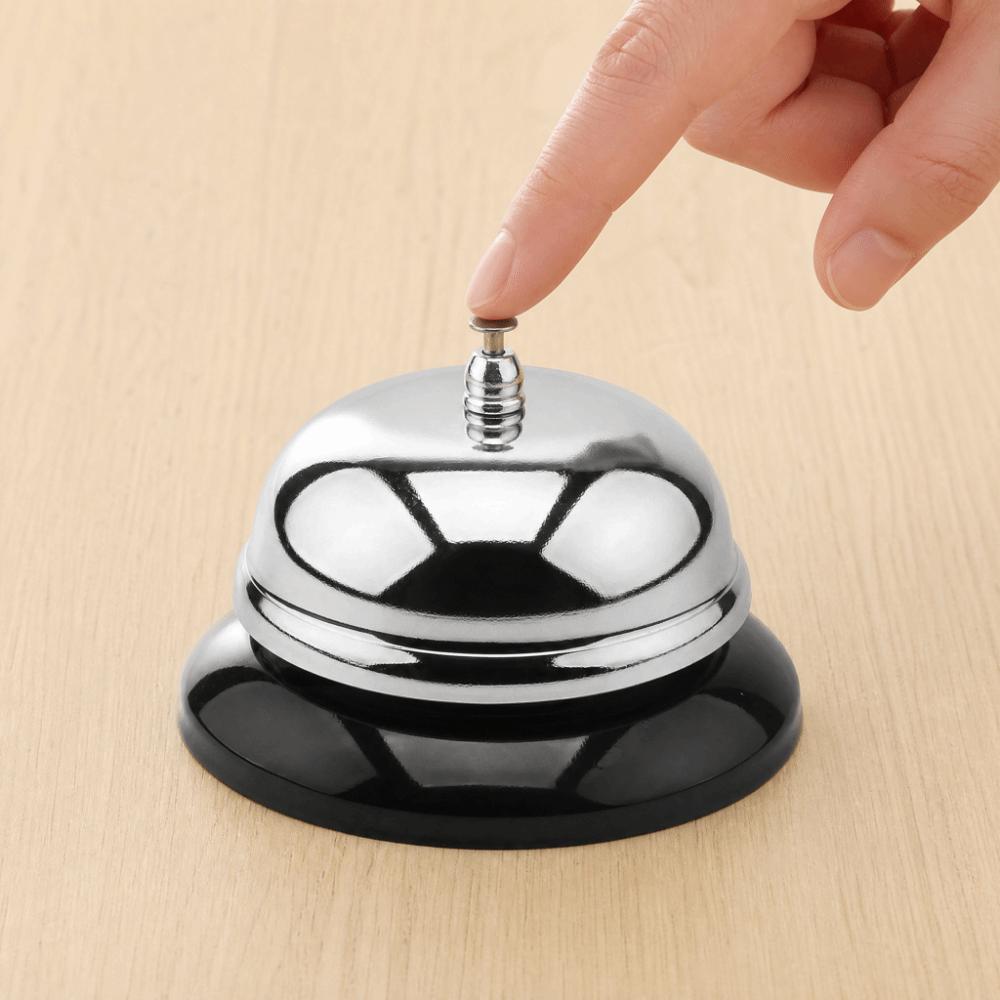 Clear Sound Service Bell Metal Structure Desk Bell Durable Call Bell Hotel