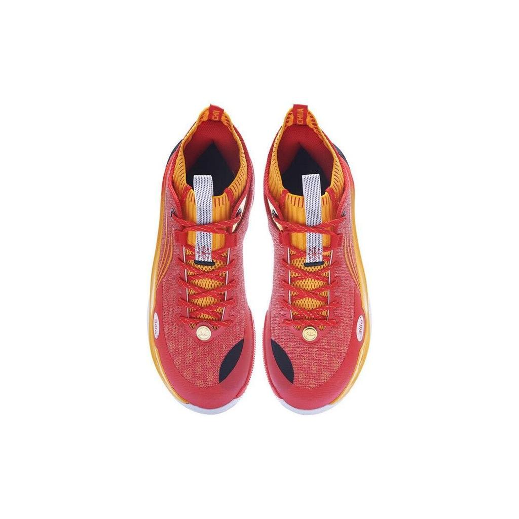 Li Ning Wade 808 Ultra Shock Absorbing Non-Slip Wear-Resistant Low-Top Basketball Shoes Men Sneaker Bright-Neon-Red ABAS113-9